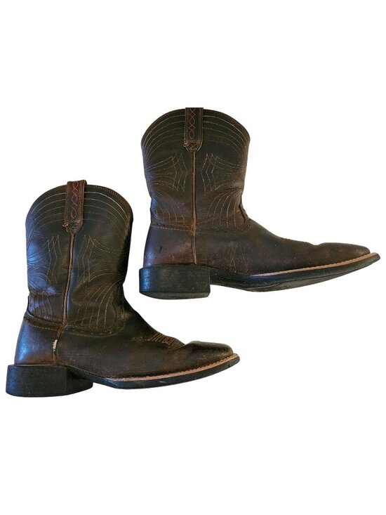 Ariat Other - 9.5D Ariat Brown Mens Leather Cowboy Boots Western Square Toe Style 10010963